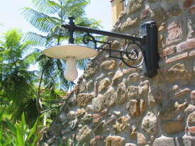 Wandleuchte Palermo Nr. 40215 | mediterrane Tellerleuchte am Jugendstilarm